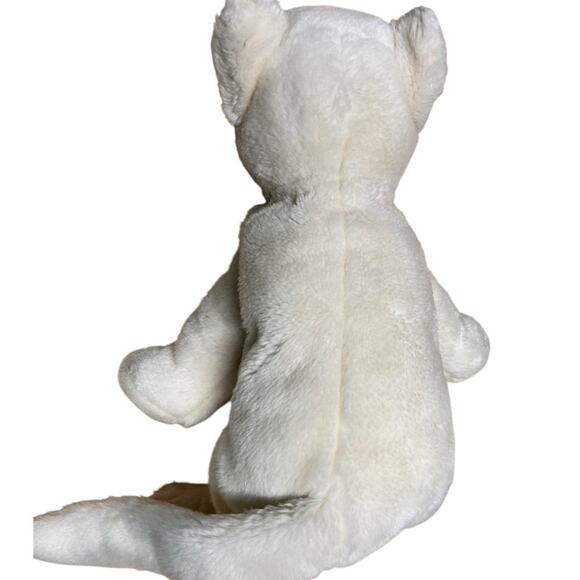 Ty Beannie Buddies White Kitten Cat 1999 Plush - Picture 3 of 7